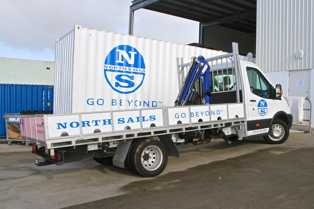 North Sails new pickup truck and sail hoist - North Sails NZ Loft  - July 20, 2016 © Richard Gladwell www.photosport.co.nz